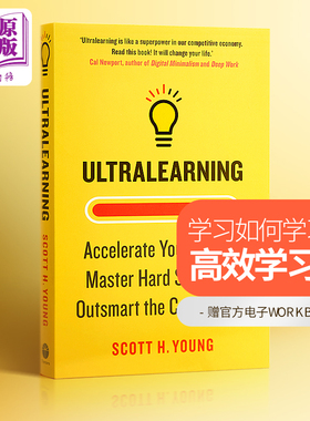 预售 超级学习者 Ultralearning Accelerate Your Career 快速掌握高难度技能的9个步骤 英文原版  Scott H. Young【中商原版】