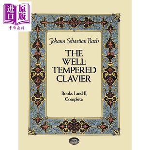 预售 Well The 进口艺术 Tempered 巴赫 Clavier 一二册全集 中商原版 十二平均律钢琴曲集