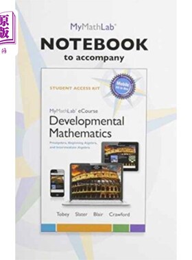 海外直订MyLab Math Notebook for Developmental Mathematics 我的发展数学实验室数学课程笔记本
