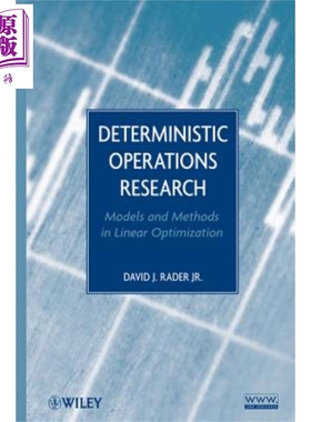 现货 确定性运筹学 线性优化的模型与方法Deterministic Operations Research Models And Methods In Linear Optimization David