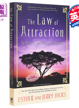 预售 吸引力法则 成就你的美好人生 豆瓣高分 英文原版 The Law of Attraction Esther Hicks Jerry Hicks【中商原版】