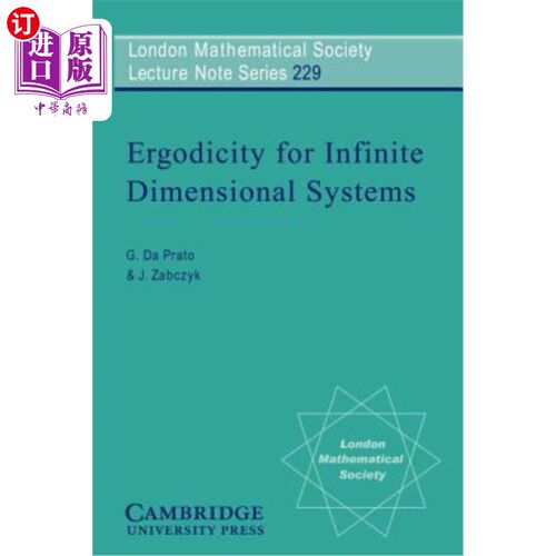 海外直订Ergodicity for Infinite Dimensional Systems 无穷维系统的遍历性