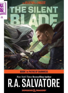 沉默之刃 龙与地下城 黑暗之路三部曲 第一部 The Silent Blade Dungeons Dragons 英文原版 RA Salvatore【中商原版】
