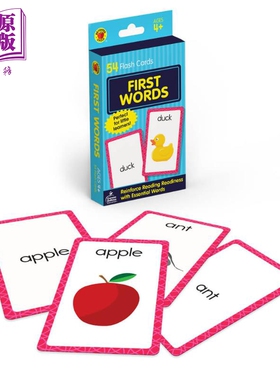 现货 高频词汇卡片 2-4岁幼儿 单词卡片 高频单词游戏 Carson Dellosa First Words Flash Cards 美国CarsonDellosa【中商原版】