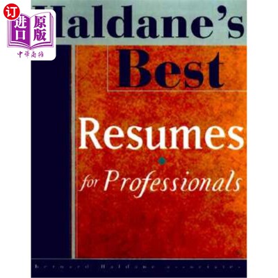 海外直订Haldane's Best Resumes for Professionals 霍尔丹为专业人士提供的最佳简历