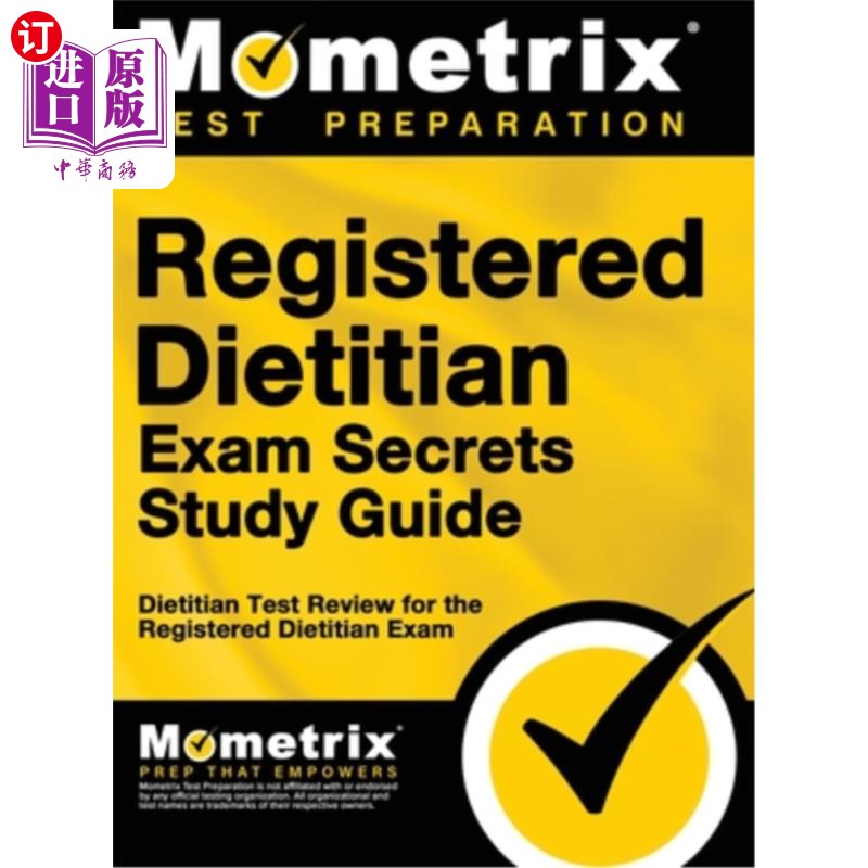 海外直订医药图书Registered Dietitian Exam Secrets Study Guide: Dietitian Test Review for the Reg 注册营养师考试秘密