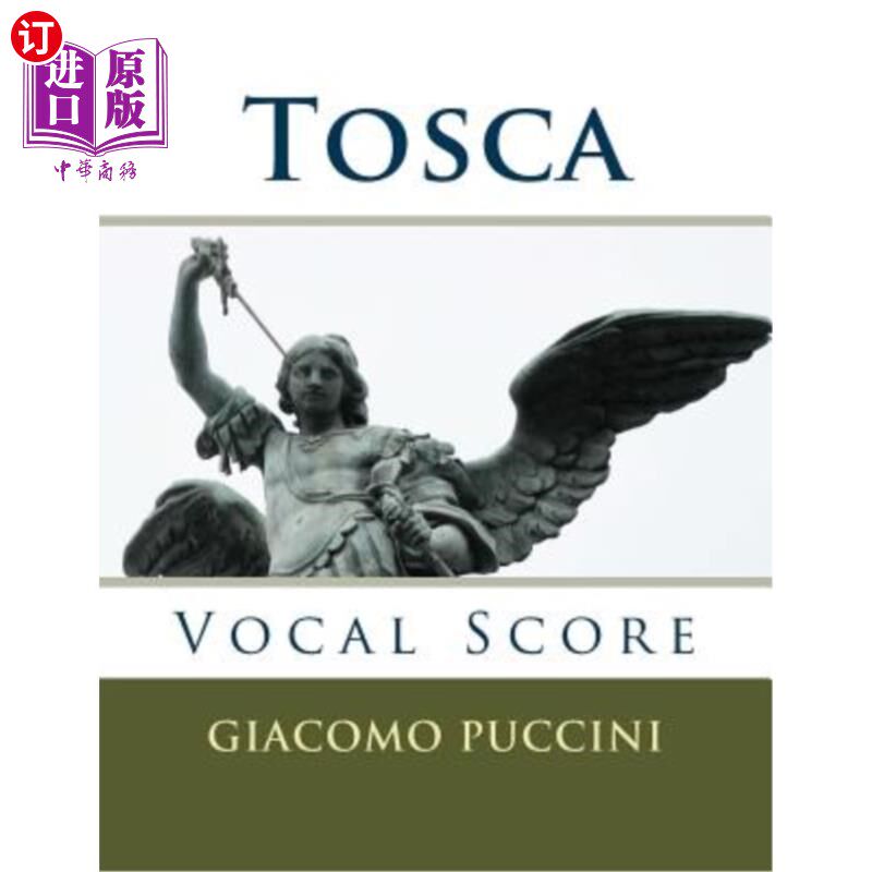 海外直订Tosca - Vocal Score (Italian and English): Ricordi Edition 托斯卡-声乐评分（意大利语和英语）：里科迪版