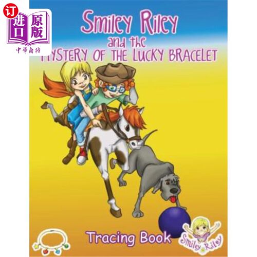 海外直订Smiley Riley and the Mystery of the Lucky Bracelet Tracing Book 斯迈利·莱利与幸运手镯追踪书之谜