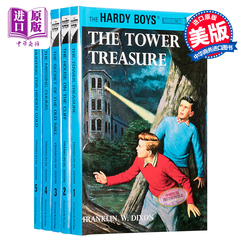 The Hardy Boys Starter Set Franklin W.Dixon 英文原版 哈迪男孩（1-5套装）【中商原版】