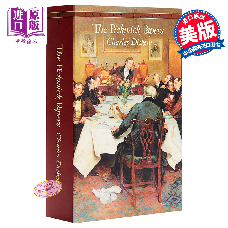 现货【中商原版】[英文原版经典名著]The Pickwick Papers匹克威克外传 Bantam