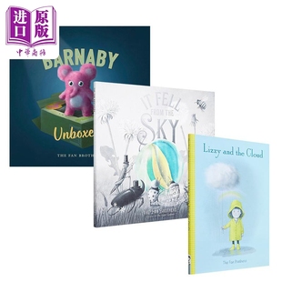 Unboxed and Fans Barnaby 英文原版 Cloud 莉姿与云彩Lizzy Fell 中商原版 the 儿童绘本3册 Sky Brothers The from