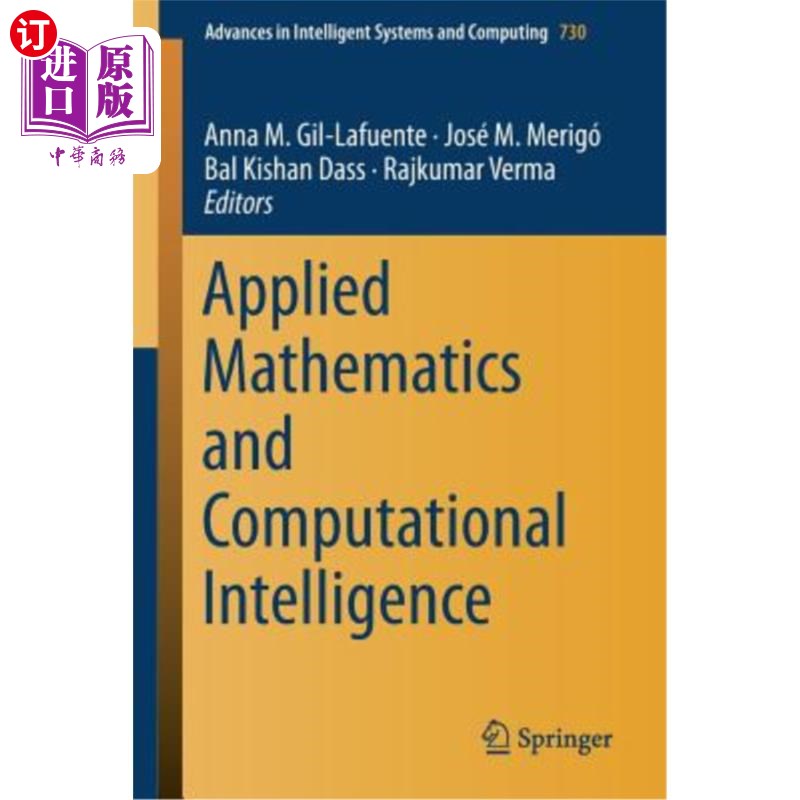 海外直订Applied Mathematics and Computational Intelligence 应用数学与计算智能