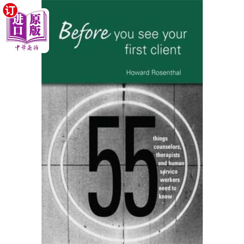 海外直订医药图书Before You See Your First Client 在你见到第一个客户之前