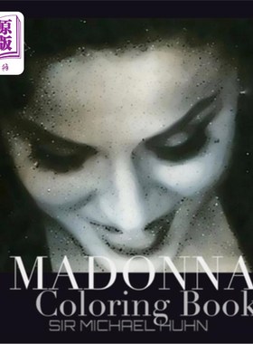 Madonna Iconic Portrait coloring book Sir Michael Huhn 麦当娜标志性肖像着色书迈克尔胡恩爵士【中商原版】
