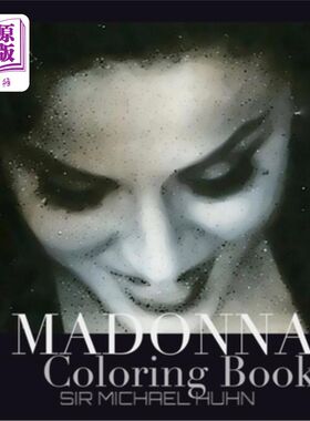 Madonna Iconic Portrait coloring book Sir Michael Huhn 麦当娜标志性肖像着色书迈克尔胡恩爵士【中商原版】