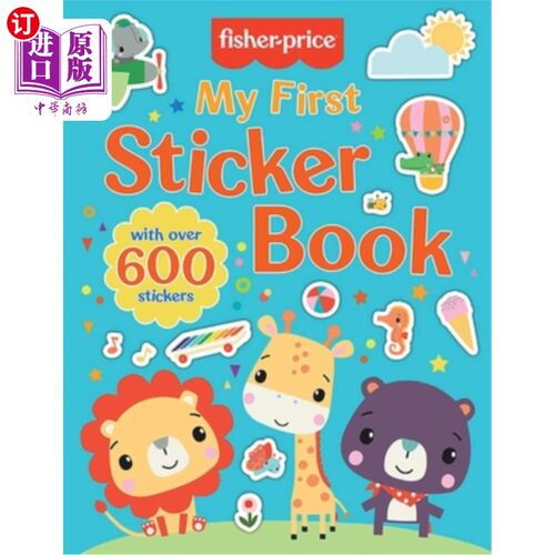 海外直订Fisher-Price: My First Sticker Book 费雪-普莱斯：我的第一本贴纸书