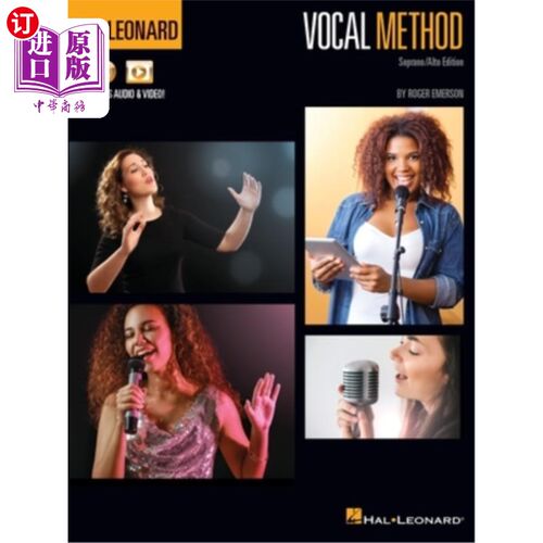 海外直订Hal Leonard Vocal Method: Soprano/Alto Edition - Includes Online Audio and Video 哈尔·伦纳德声乐方法:女高音