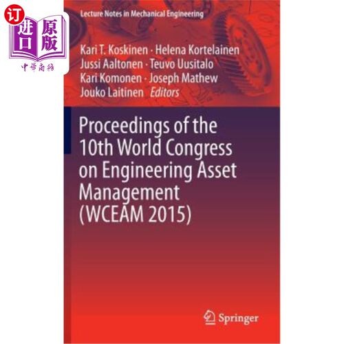 海外直订Proceedings of the 10th World Congress on Engineering Asset Management (Wceam 20 第十届世界工程资产管理大会