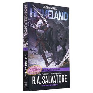 家园 龙与地下城 黑暗精灵三部曲之一 Homeland Dungeons Dragons 英文原版 R A Salvatore 国际流行小说【中商原版】