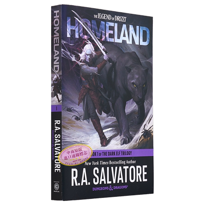 家园 龙与地下城 黑暗精灵三部曲之一 Homeland Dungeons Dragons 英文原版 R A Salvatore 国际流行小说【中商原版】