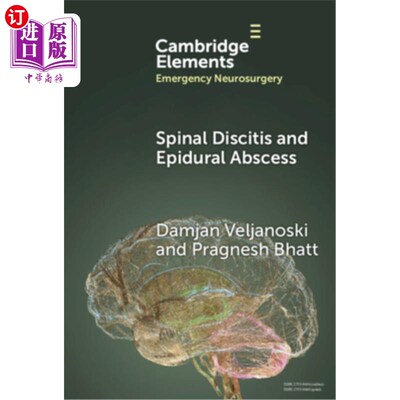 海外直订医药图书Spinal Discitis and Epidural Abscess 椎间盘炎和硬膜外脓肿