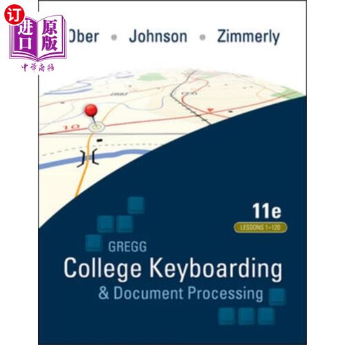 海外直订Gregg College Keyboarding & Document Processing ... Gregg College键盘输入与文档处理(GDP);第1-120课，正文