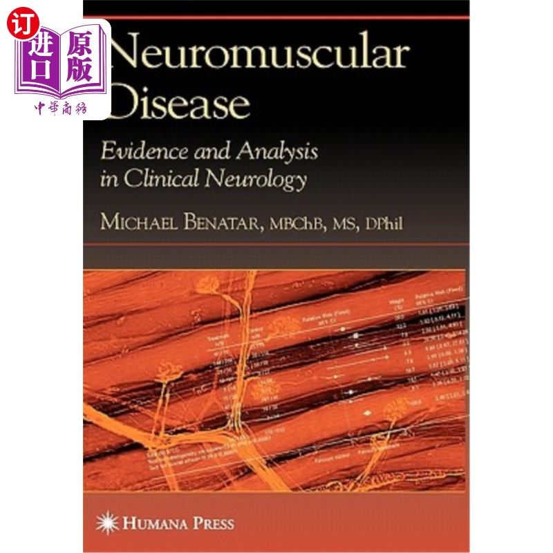 海外直订医药图书Neuromuscular Disease: Evidence and Analysis in Clinical Neurology 神经肌肉疾病：临床神经病学的证据