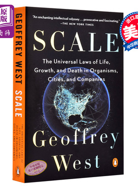 【中商原版】规模：复杂世界的简单法则 英文原版 Scale 复杂系统性科学研究中心前所长 杰弗里·韦斯特Geoffrey West研究成?