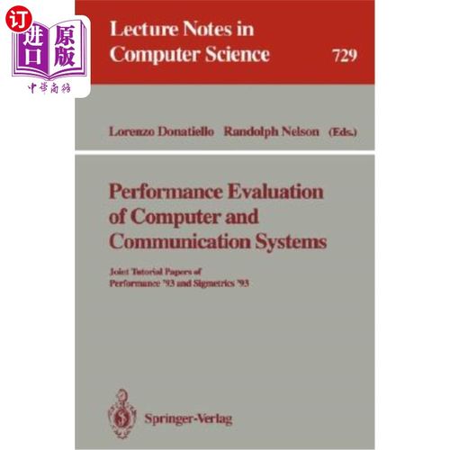 海外直订Performance Evaluation of Computer and Communication Systems 计算机和通信系统的性能评估