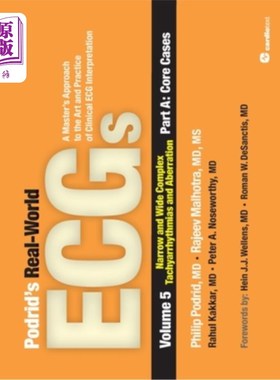 海外直订医药图书Podrid's Real-World ECGs: Volume 5, Narrow and Wide Complex Tachyarrhythmias and 波德里德的真实世界