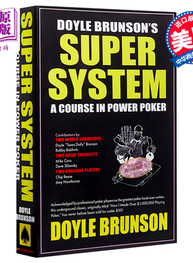 现货 【中商原版】系统  英文原版  Doyle Brunson's Super System