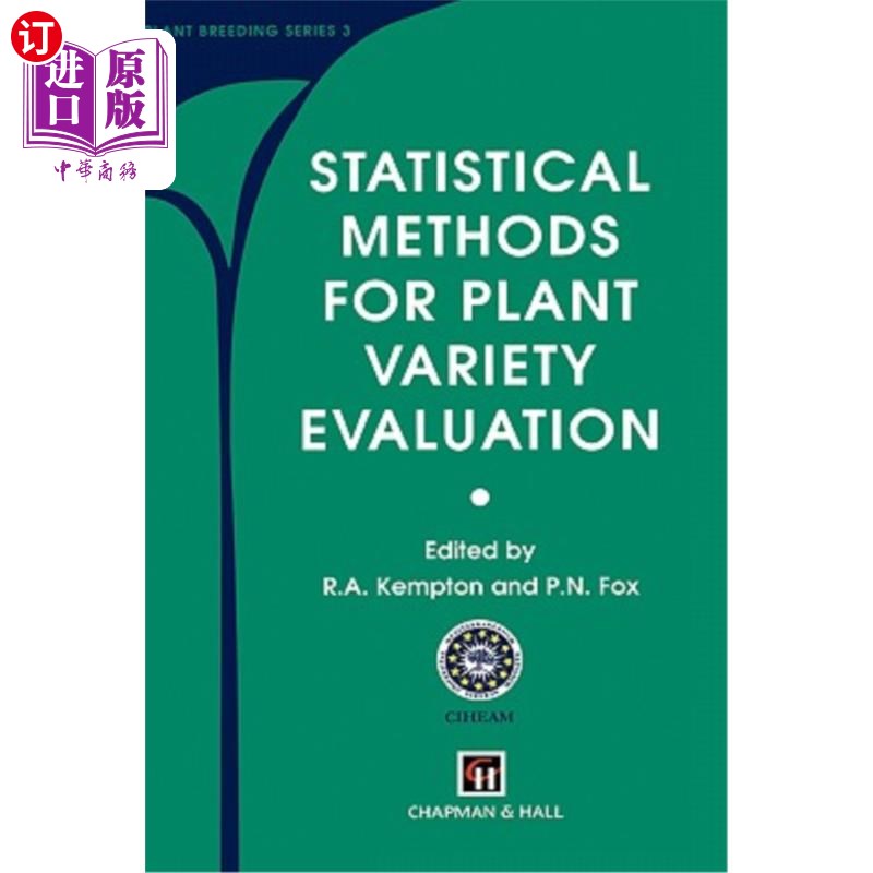 海外直订Statistical Methods for Plant Variety Evaluation 植物品种评价的统计方法