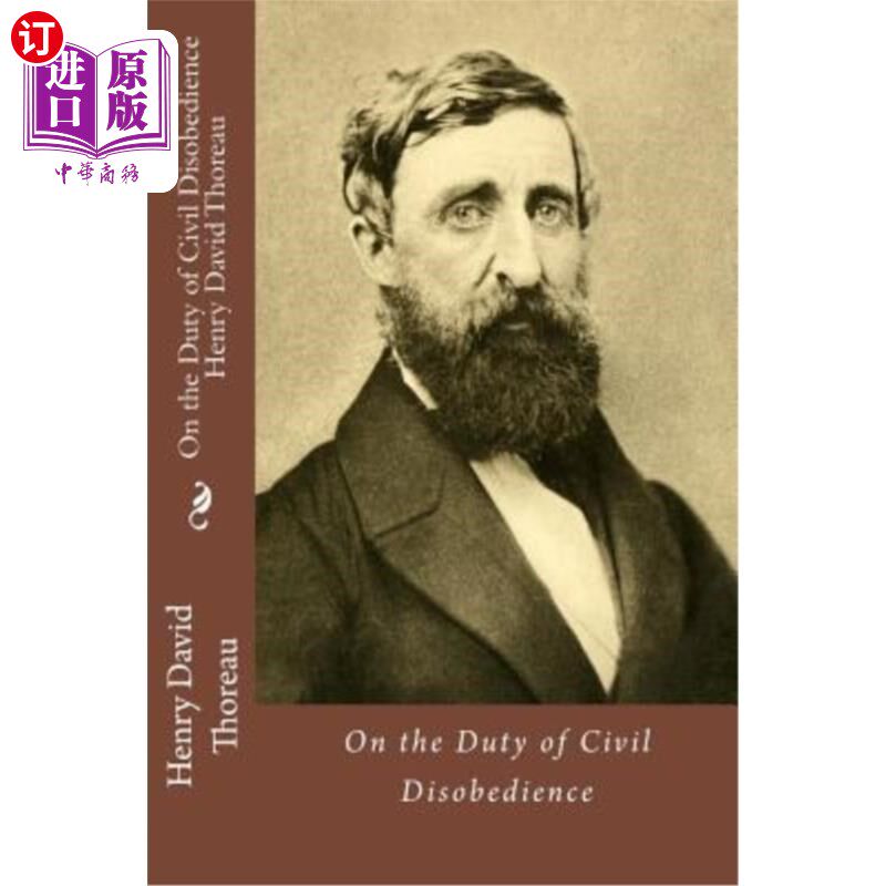 海外直订On the Duty of Civil Disobedience Henry David Thoreau 论公民不服从的义务亨利·大卫·梭罗