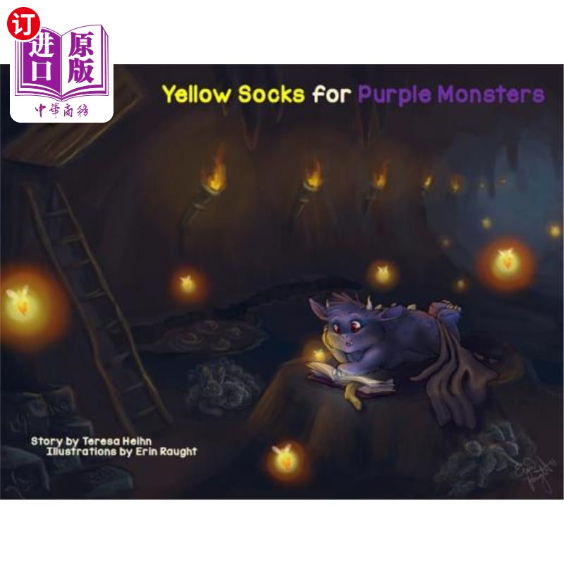 海外直订Yellow Socks for Purple Monsters 紫色怪物的黄色袜子