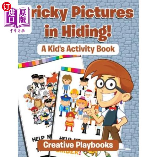 海外直订Tricky Pictures in Hiding! a Kid's Activity Book 隐藏中棘手的图片!一本儿童活动书