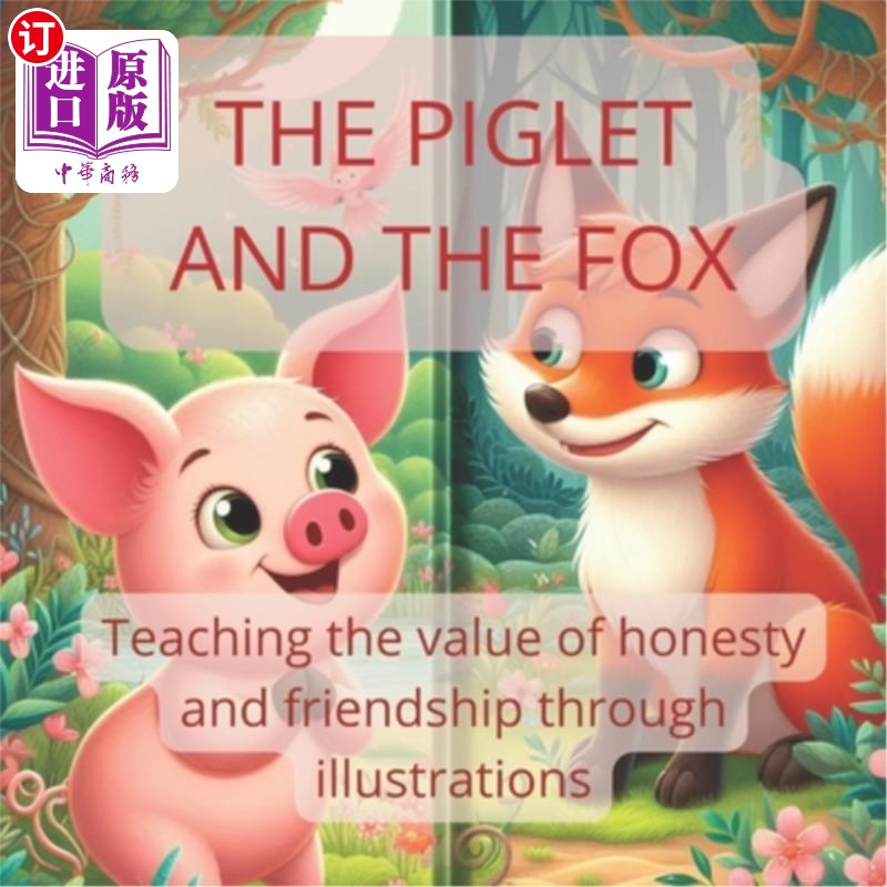 海外直订The Piglet and The Fox: Teaching the value of honesty and friendship through ill 小猪和狐狸：通过插图教导诚