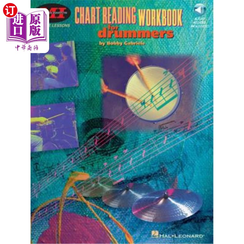 海外直订Chart Reading Workbook for Drummers- Private Lessons Series(Bk/Online Audio)[鼓手图表阅读练习册-私人课