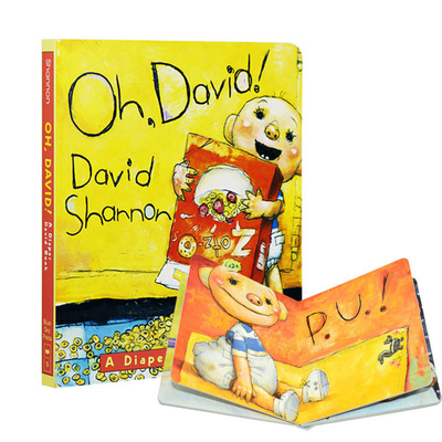 现货 【中商原版】吴敏兰推荐书单 Oh, David! 英文原版 大卫宝宝的故事：噢，大卫 学乐 纸板书 大卫香农No David系列