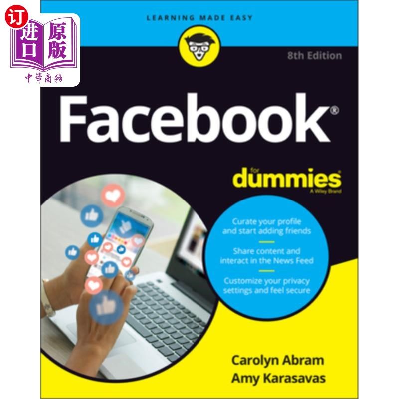 海外直订Facebook for Dummies 傻瓜脸书第8版