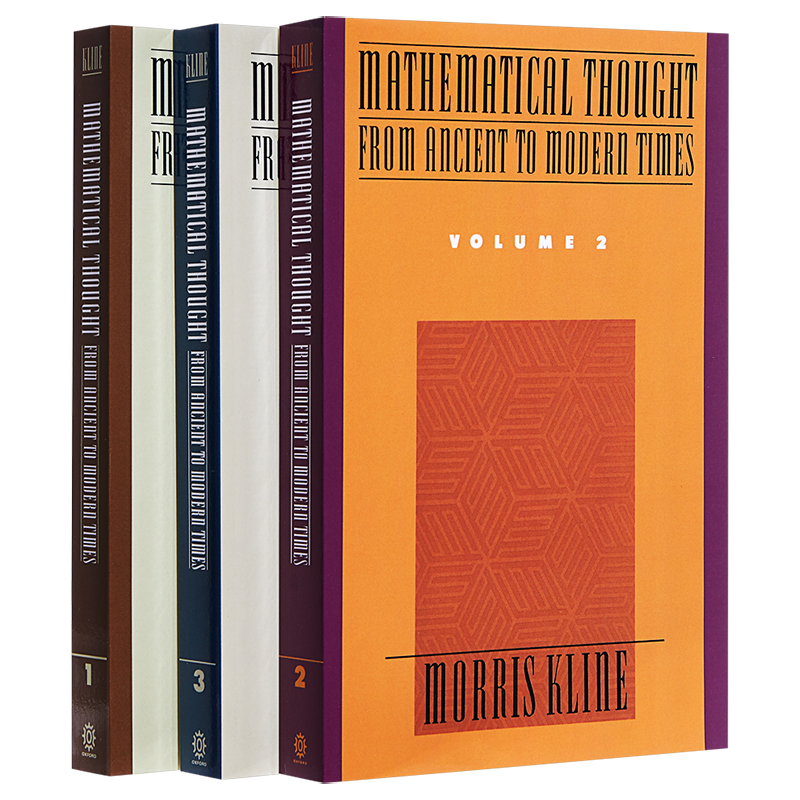 古今数学思想套装1-3 英文原版 Mathematical Thought from Ancient to Modern Times 1-3 Morris Kline【中商原版】