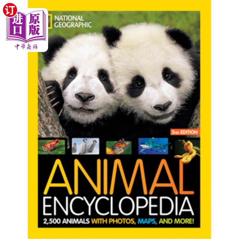 海外直订Animal Encyclopedia: 2,500 Animals with Photos, Maps, and More! 动物百科全书:2500个动物的照片，地图，和更多