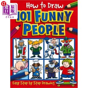 101 Funny People 海外直订How 如何画101个有趣 Draw 人