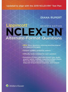 现货 Lippincott NCLEX-RN交替格式问题 第7版 英文原版 Lippincott NCLEX-RN Alternate-Format Questions Diana【中商原版】