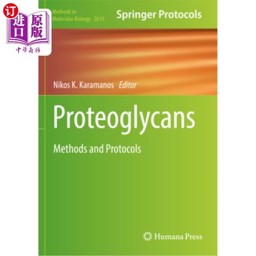 海外直订Proteoglycans: Methods and Protocols Proteoglycans: Methods and Protocols
