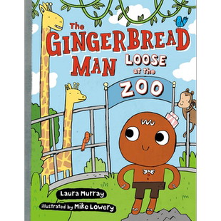 Mike Lowery The Gingerbread Man Loose at The Zoo 姜饼人如何出逃动物园 英文原版 小初文学 桥梁漫画进口图书【中商原版】