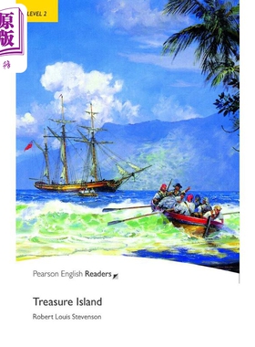Pearson English readers金银岛Treasure Island培生英语分级读物2级 初中-高中 蓝思值480L中心词600 英文原版【中商原版】