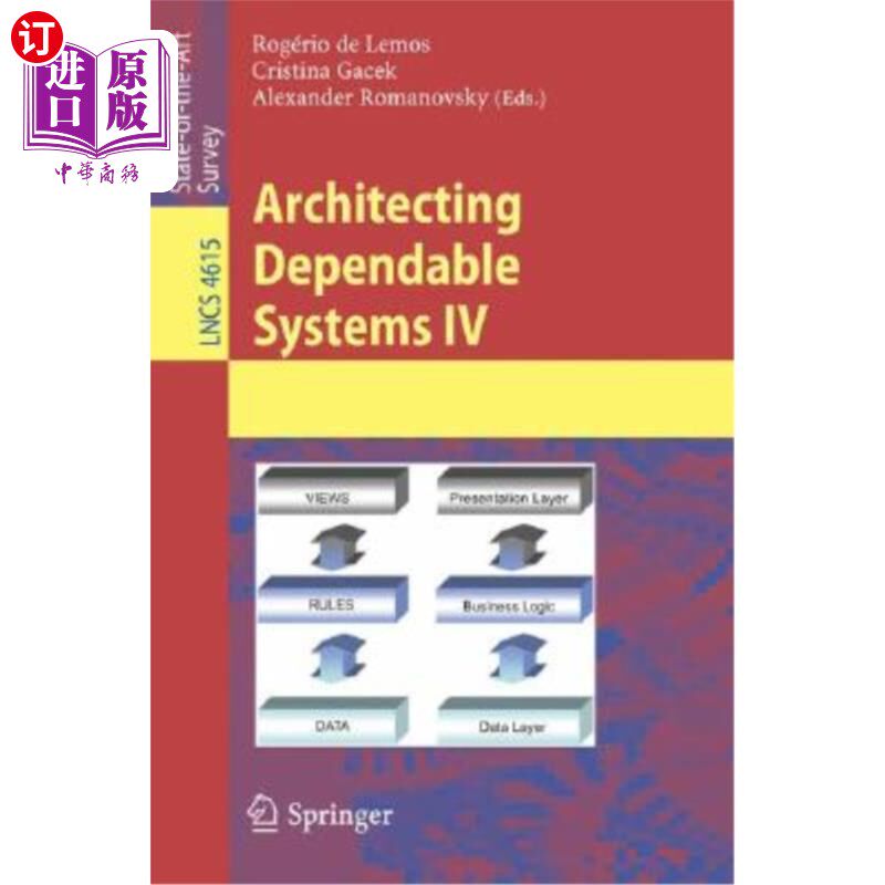 海外直订Architecting Dependable Systems IV 构建可靠的系统IV
