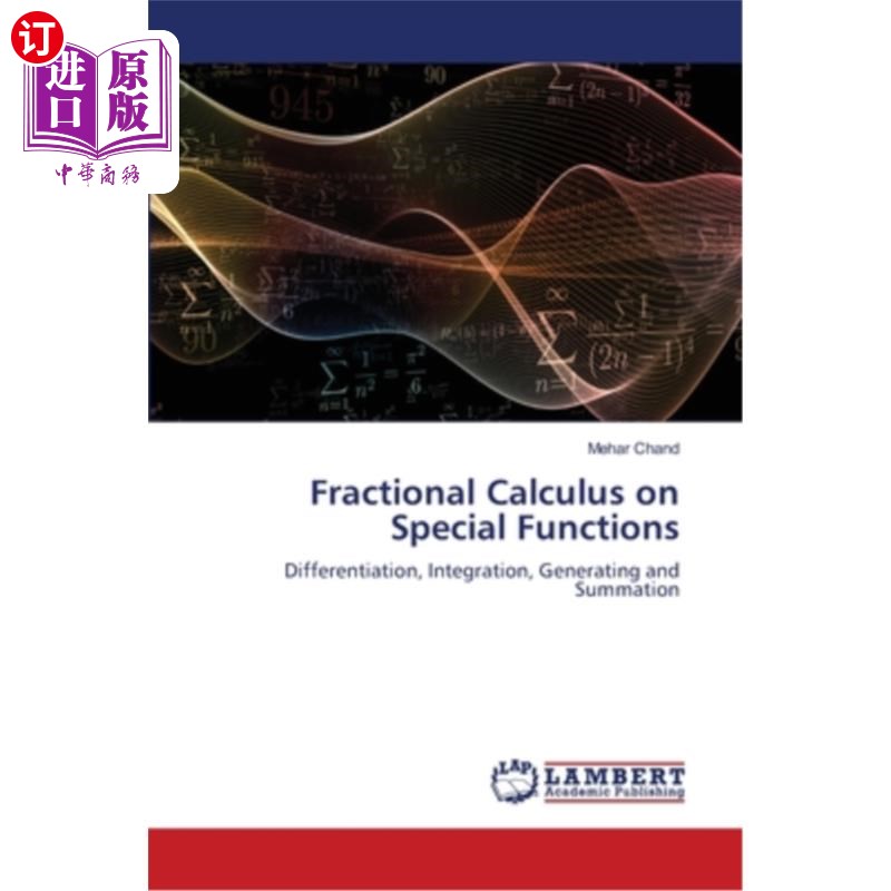 海外直订Fractional Calculus on Special Functions 特殊函数的分数阶微积分