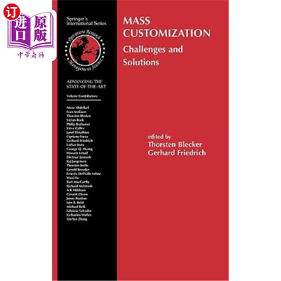 海外直订Mass Customization: Challenges and Solutions 大规模定制：挑战与解决方案