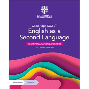 剑桥IGCSE英语作为第二语言的考试准备和实践含电子书2年第二版Cambridge IGCSE English Exam Preparation and Pra【中商原?